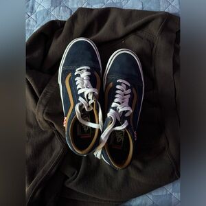 Dark Blue lightly worn Vans (Men 8.5US)